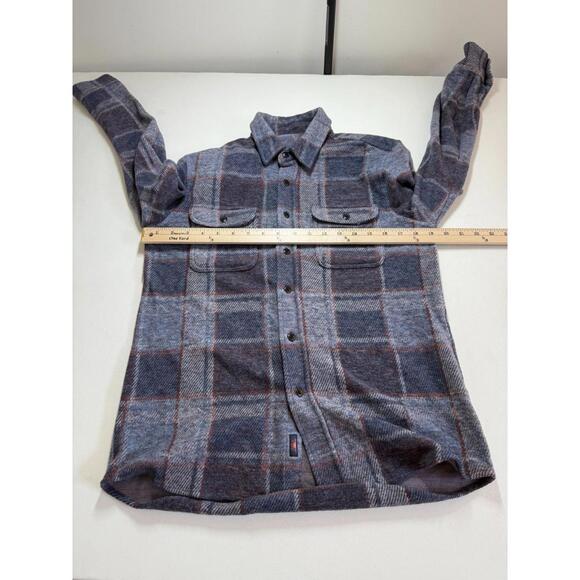 Faherty Legend Ultrasoft Sweater Button Down Shirt Blue Plaid Small - Picture 6 of 7